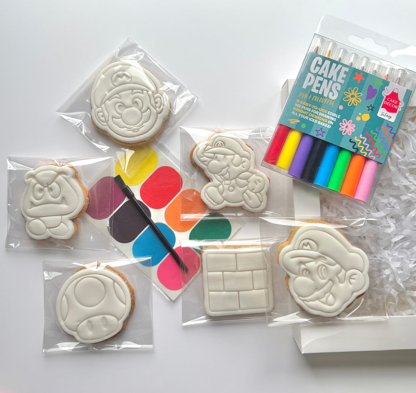 Super Mario themed large cookie kit