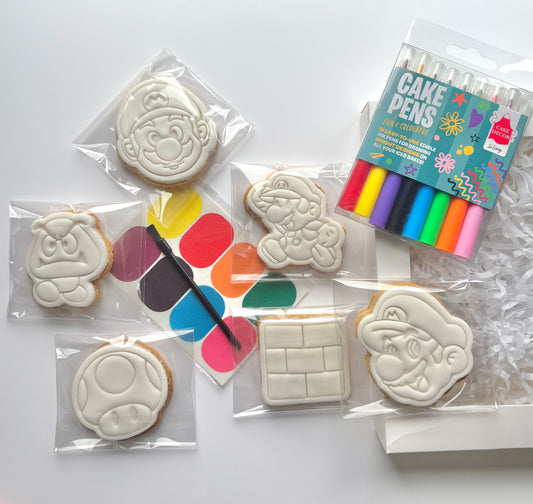 Super Mario themed large cookie kit