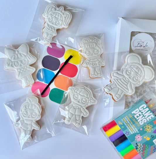 LOL Dolls themed large cookie kit