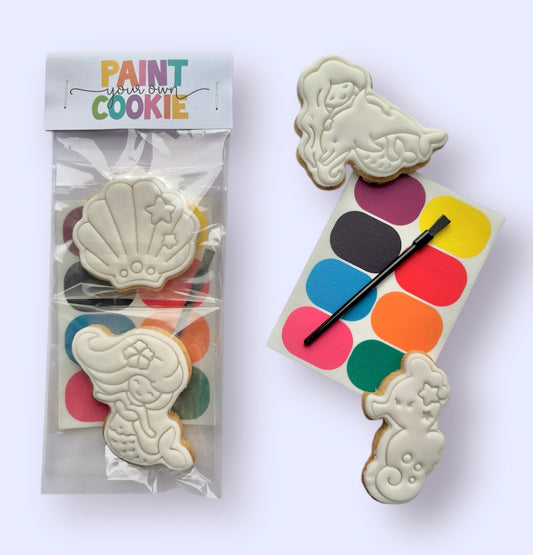 Mermaid themed mini cookie kit