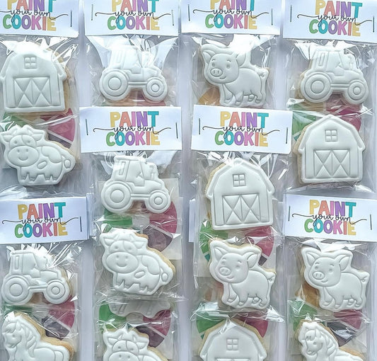 Farm themed mini cookie kit