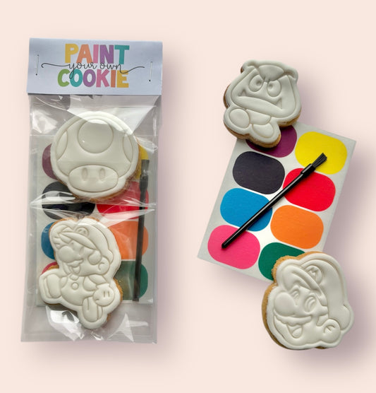 Super Mario themed mini cookie kit