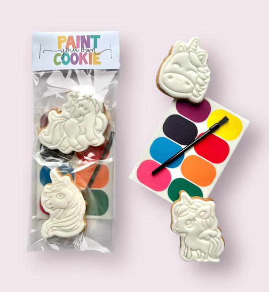 Unicorn themed mini cookie kit