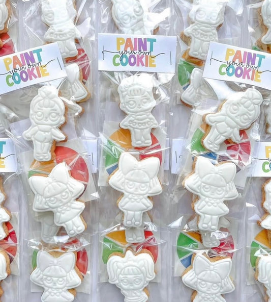 LOL doll themed mini cookie kit